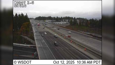 Traffic Cam Pacific: I-5 at MP 149.1: SR 516 Interchange