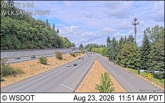 Traffic Cam Bellevue: I-90 at MP 13.5: W Lk Sammamish Pkwy