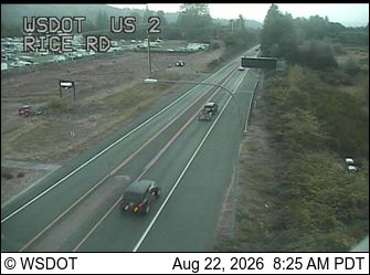 Traffic Cam Gold Bar: US 2 at MP 24.2: Rice Rd