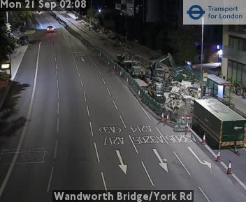 Traffic Cam London: Wandworth Bridge/York Rd