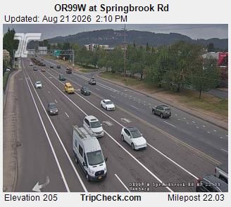 Traffic Cam Springbrook: ORE99W at - Rd