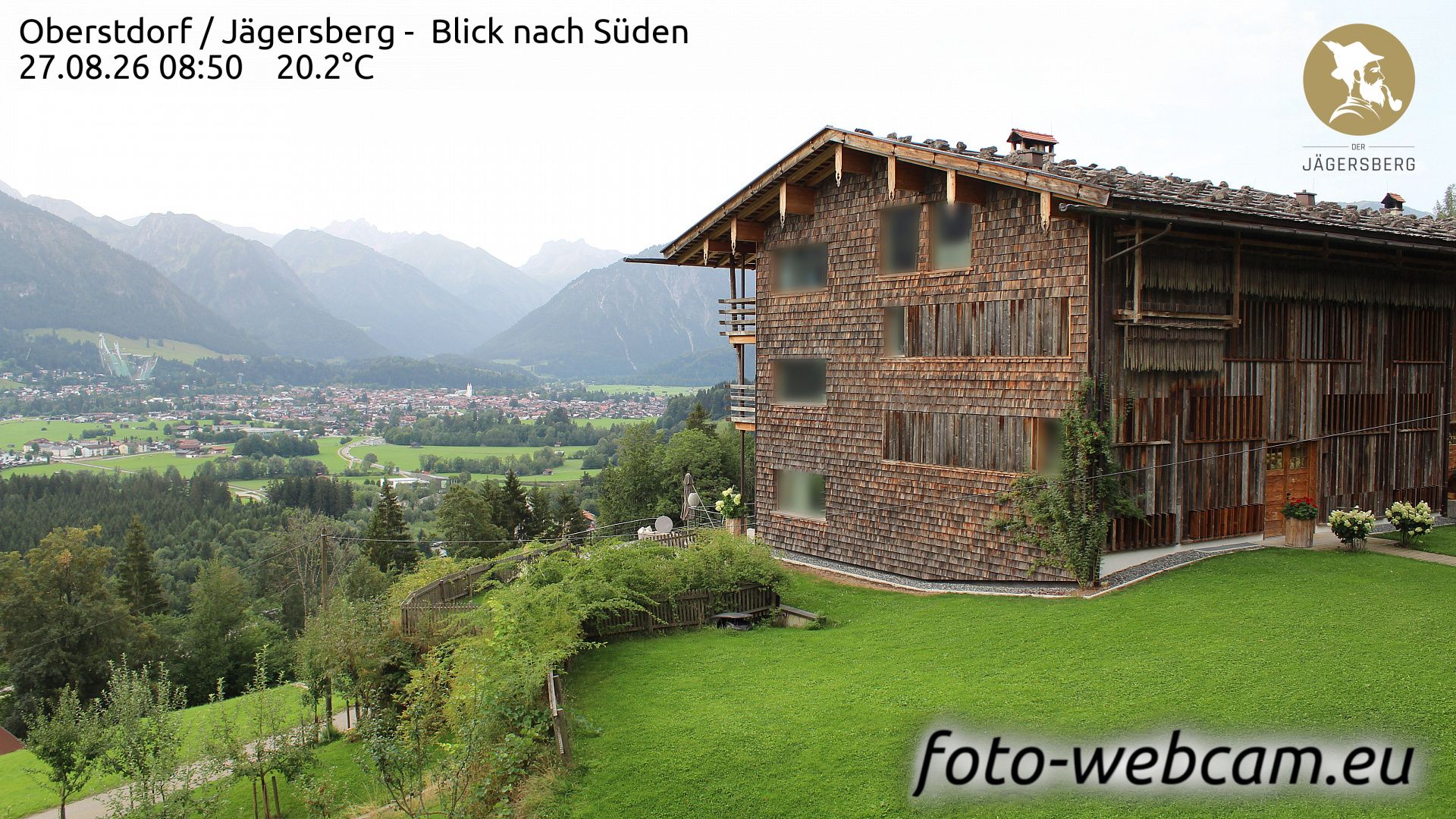Traffic Cam Langenwang: Oberstdorf - Jägersberg - Blick nach Süden