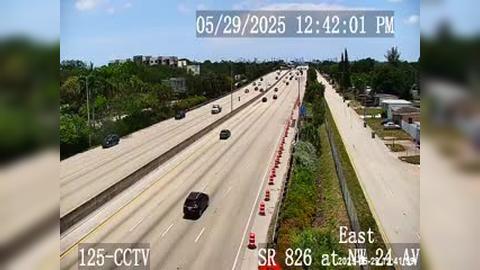 Traffic Cam Miami Gardens: SR-826 at Northwest 24th Avenue