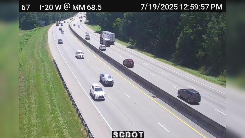 Traffic Cam Fairfield Arms: I-20 W @ MM 68.5