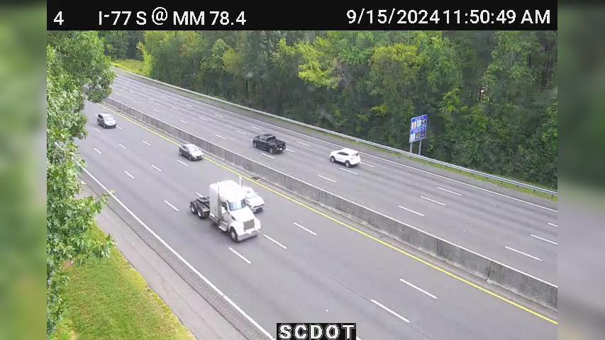 Traffic Cam Rock Hill: I-77 S @ MM 78.4