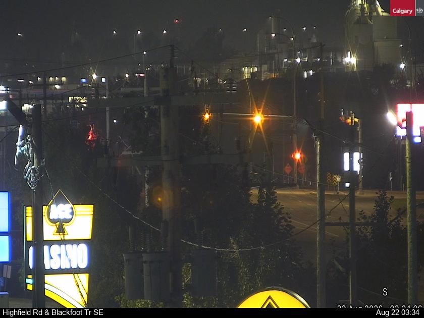 Traffic Cam Highfield: Road - Blackfoot Trail SE