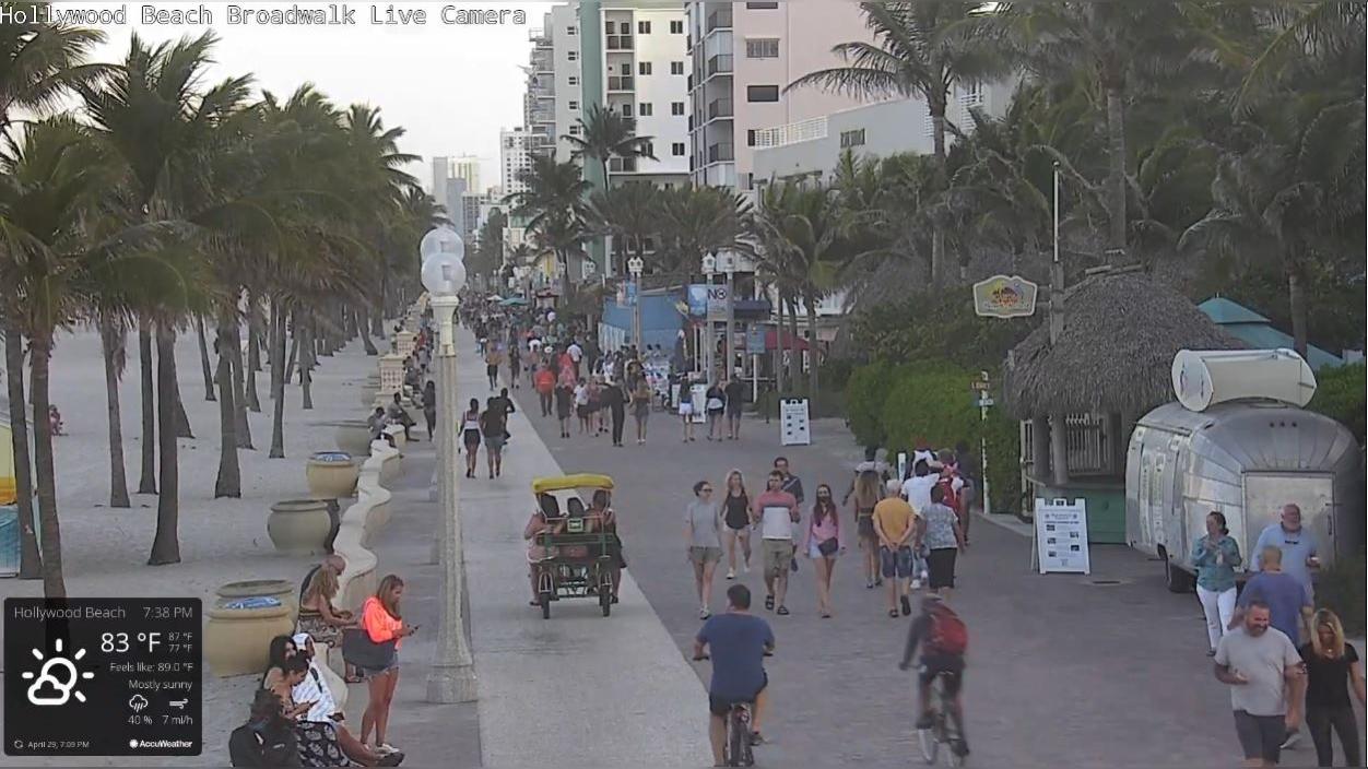 Traffic Cam Hollywood: Webcam de - Beach - USA