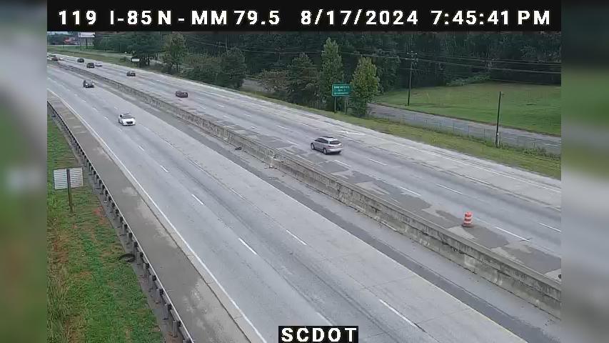 Traffic Cam Twin Woods: I-85 N @ MM 79.5