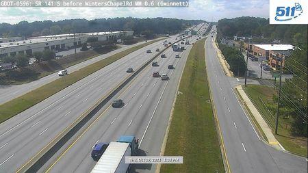Traffic Cam Peachtree Corners: GDOT-CAM-596--1
