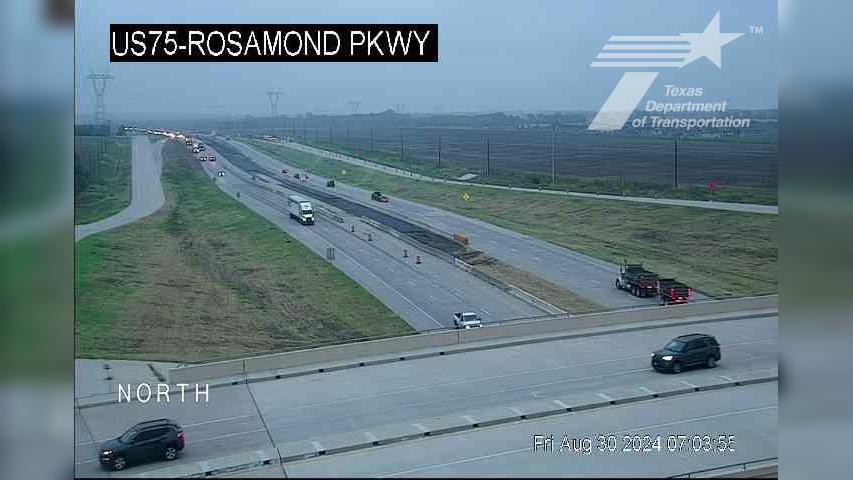 Traffic Cam Anna › North: US 75 @ Rosamond Pkwy