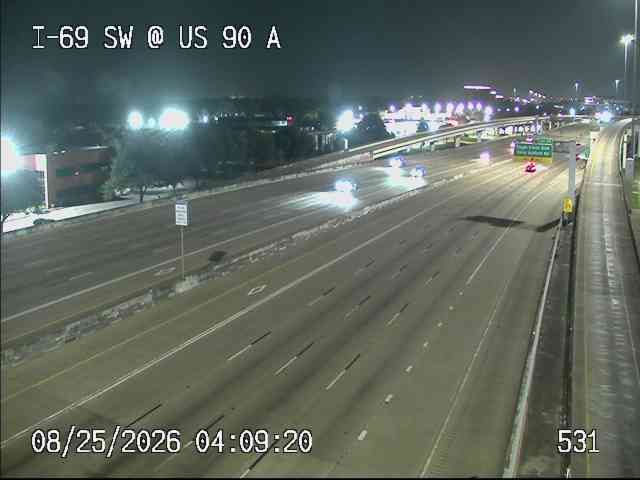 Traffic Cam Sugar Land › South: I-69 Southwest @ US 90 A