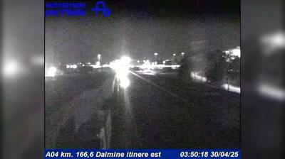 Preview delle webcam di Dalmine: A04 km. 166,6 - itinere est