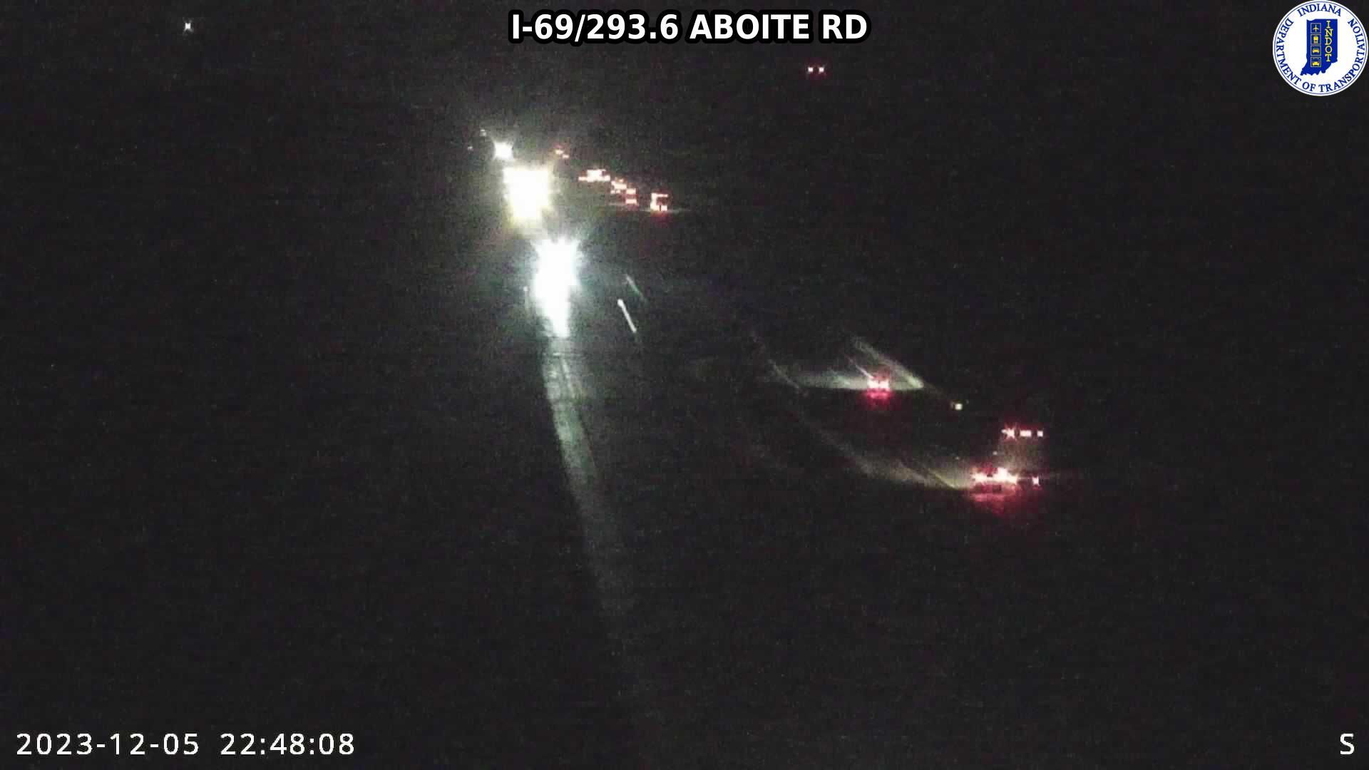 Traffic Cam Zanesville: I-69: I-69/293.6 ABOITE RD: I-69/293.6 ABOITE RD