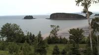Last daylight view from Blue Sac Road: Rockcliffe By the Sea, The Two Islands − Parrsboro, Bay of Fundy