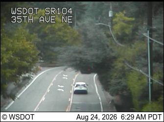 Traffic Cam Lake Forest Park: SR 104 at MP 31.3: 35th Ave NE