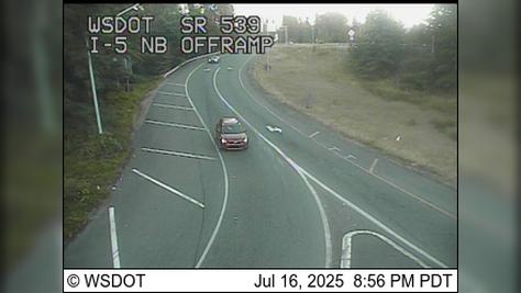 Bellingham Traffic: I-5 NB Ramps Webcam