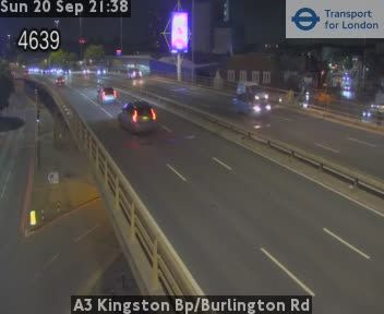 Traffic Cam Sutton: A3 Kingston Bp/Burlington Rd