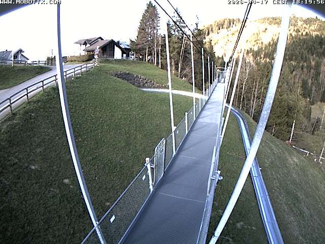 Sattel: Fussgängerhängebrücke 