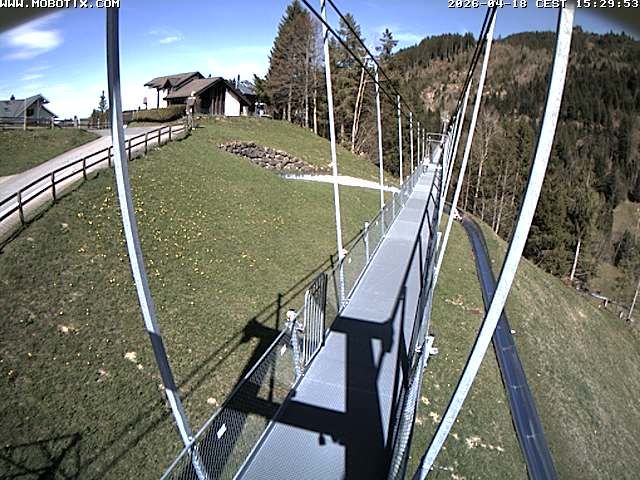 Sattel: Fussgängerhängebrücke 