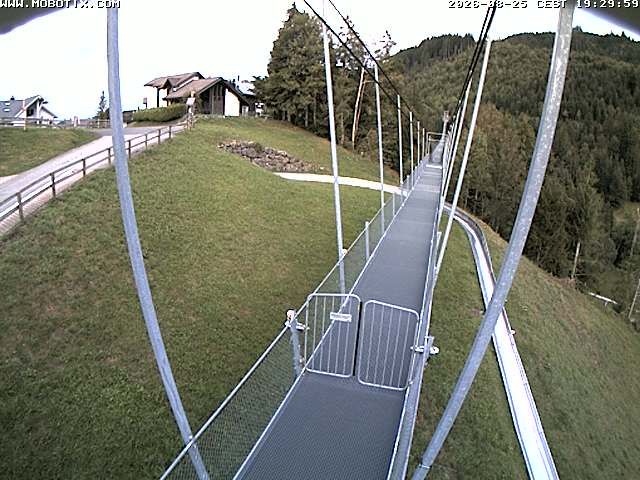 Sattel: Fussgängerhängebrücke 