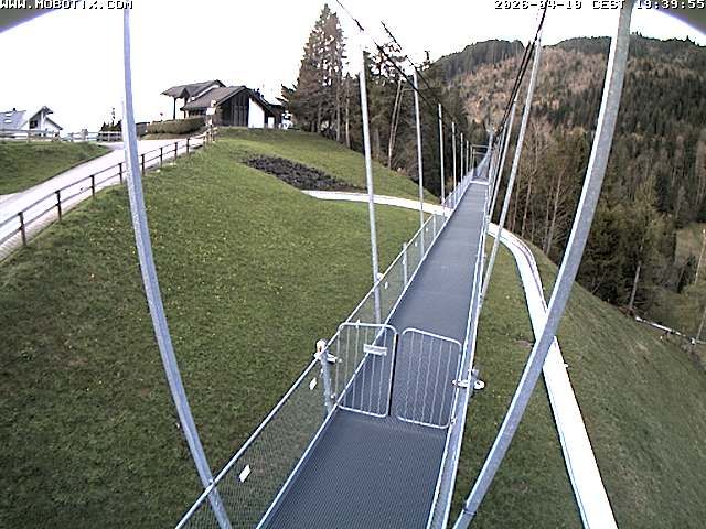 Sattel: Fussgängerhängebrücke 