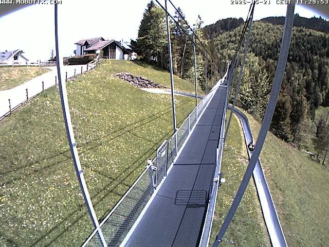 Sattel: Fussgängerhängebrücke 