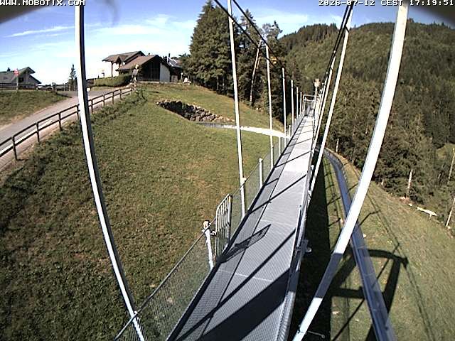 Sattel: Fussgängerhängebrücke 