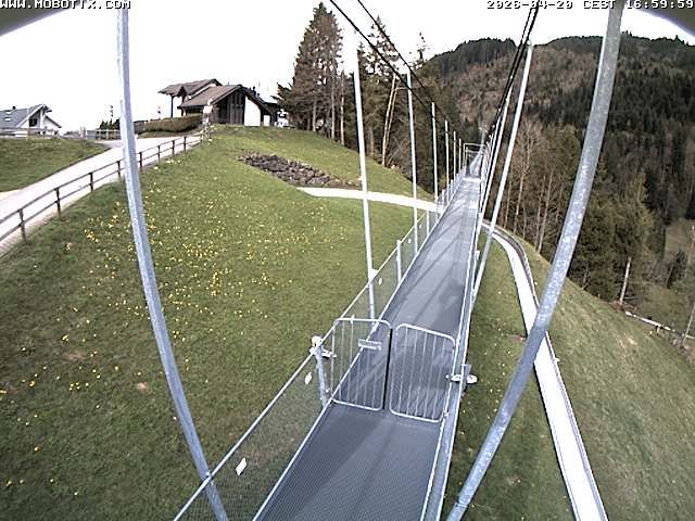 Sattel: Fussgängerhängebrücke 
