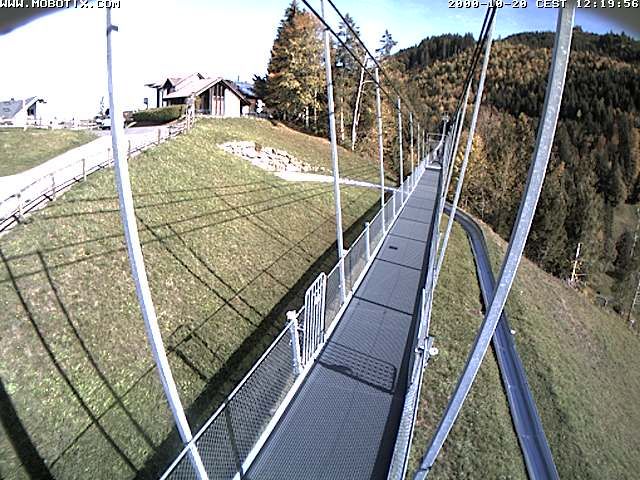 Sattel: Fussgängerhängebrücke 