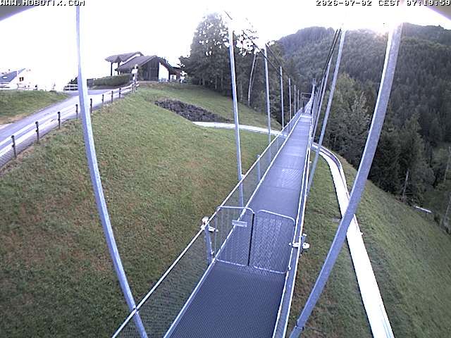 Sattel: Fussgängerhängebrücke 