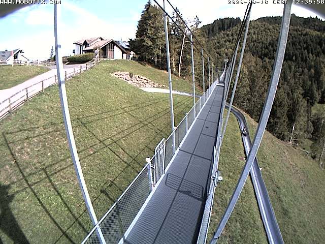 Sattel: Fussgängerhängebrücke 