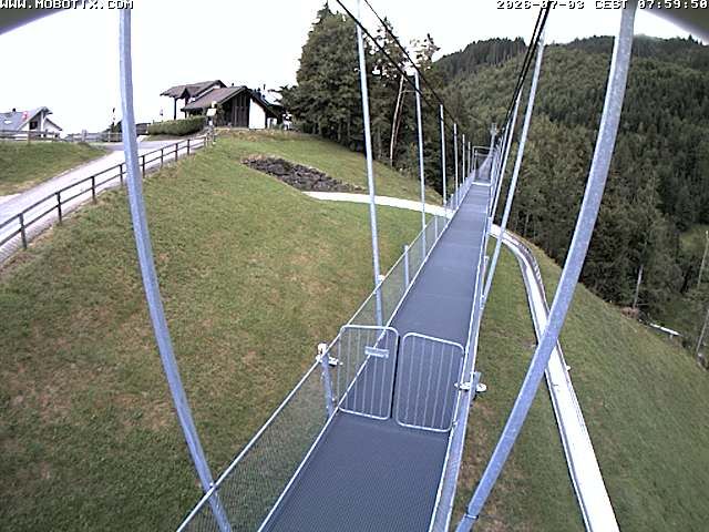 Sattel: Fussgängerhängebrücke 