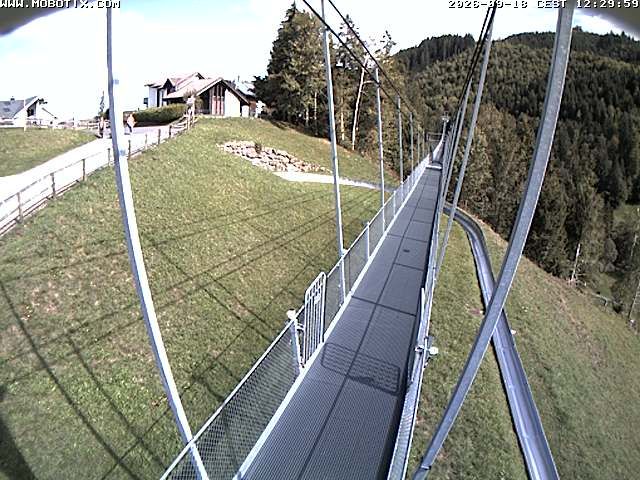 Sattel: Fussgängerhängebrücke 