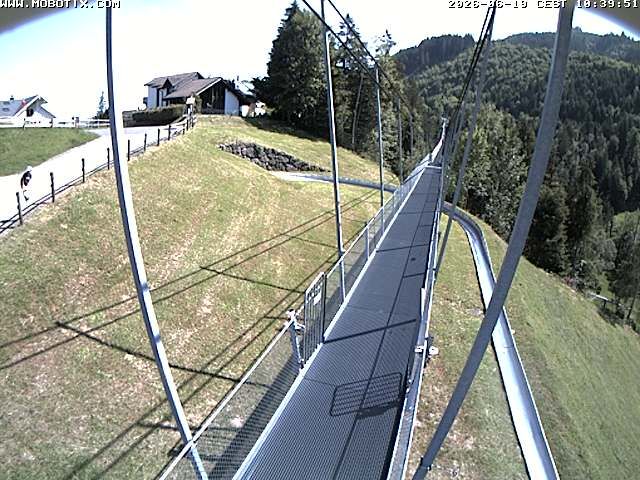 Sattel: Fussgängerhängebrücke