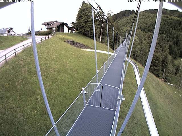 Sattel: Fussgängerhängebrücke