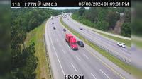 Columbia: I-77 N @ MM 6.3 (Shop Rd) - Day time
