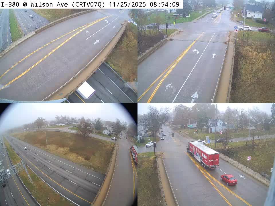 Traffic Cam Cedar Rapids: CR - I-380 @ Wilson Ave SW - WWD Quad(07Q)