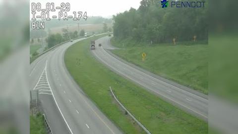 Traffic Cam Cleversburg Junction: I-81 @ EXIT 29 (PA 174 KING ST)
