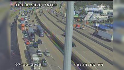 Traffic Cam North Richland Hills › East: I-820NL @ SH 26 (NTE)