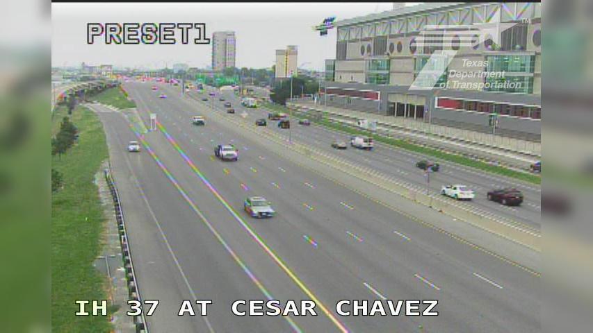 Traffic Cam Lavaca › South: IH 37 at Cesar Chavez