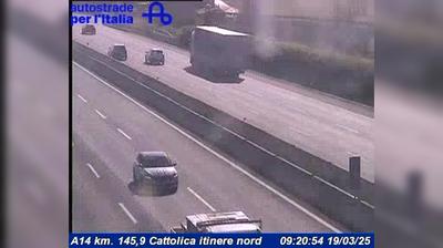 Preview delle webcam di Gabicce Mare: A14 km. 145,9 Cattolica itinere nord