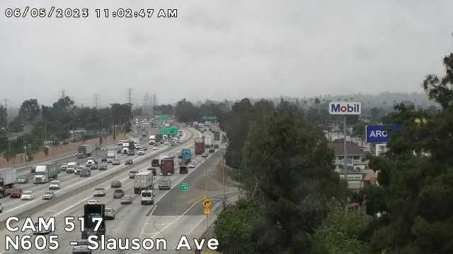 Traffic Cam Santa Fe Springs › North: Camera 517 :: N605 - SLAUSON AVE: PM 11.4