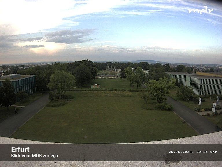 Traffic Cam Erfurt: Blick vom MDR-Landesfunkhaus