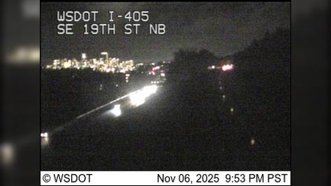 Traffic Cam Bellevue: I-405 at MP 12: SE 19th St, NB