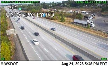 Traffic Cam Spokane Valley: I-90 at MP 288.8: University