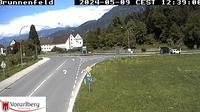 Stadt Bludenz: L190 Vorarlberger Stra�e, km 0,82 - Brunnenfeld - Blickrichtung Montafon - Actuelle