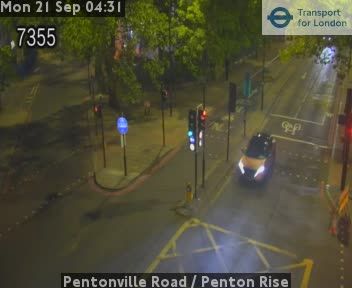 Traffic Cam London: Pentonville Road - Penton Rise