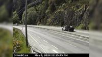 Langford › South: Hwy 1 at Tunnel Hill on the Malahat, looking south - Day time