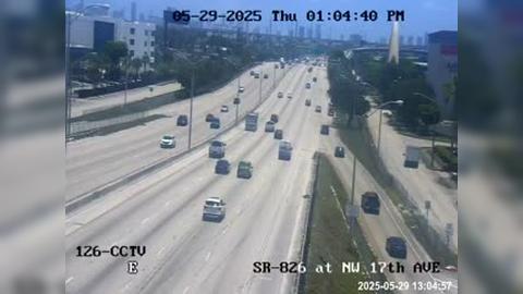 Traffic Cam Miami Gardens: SR-826 at Northwest 17th Avenue