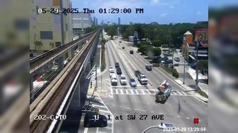 Traffic Cam Miami: US-1 at Southwest 27th Avenue